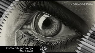 Como dibujar un ojo realista a lápiz paso a paso I How to draw eyes [upl. by Derriey280]