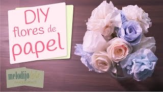 DIY Rosas para regalar  Cómo hacer rosas de papel  Paper flowers tutorial [upl. by Iiette]