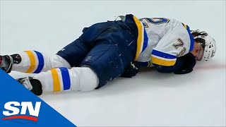 Nazem Kadri Ejected After Catching Justin Faulk With Blindside Hit To The Head [upl. by Rosenquist]