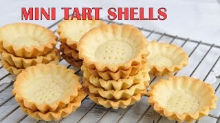 HOW TO MAKE MINI TART SHELLS [upl. by Florry]