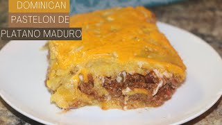 Dominican pastelon de platano maduro  Recipes with Ros Emely [upl. by Llennyl]