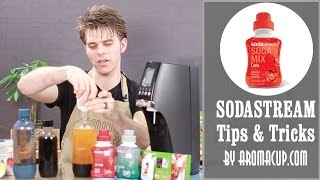 Sodastream Tips How to use SodaMix Flavors syrups [upl. by Eicyal764]