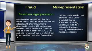 What is Difference Between Fraud amp Misrepresentation [upl. by Pierette]