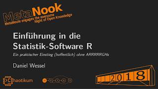 Einführung in die StatistikSoftware R von Daniel Wessel [upl. by Jori754]