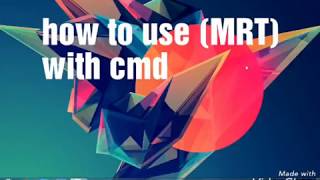 How to use MRT with CMD [upl. by Beret]