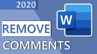 How to remove comments in Word or hide comments in 1 MINUTE HD 2020 [upl. by Starobin]