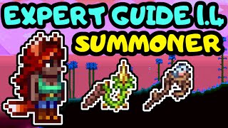 TERRARIA SUMMONER PROGRESSION GUIDE SERIES Terraria 14 Expert Mode Summoner and Whips guide [upl. by Eleazar202]