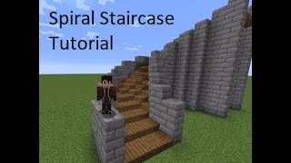 Easy Minecraft Builds CurvedSpiral Staircase Tutorial 4 Wide [upl. by Halivah]