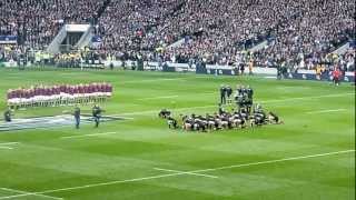 NZ Haka drowned out by Swing Low at Twickenham [upl. by Ardeth]