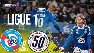 Strasbourg vs Montpellier  Ligue 1 HIGHLIGHTS  020925  beIN SPORTS USA [upl. by Diannne]