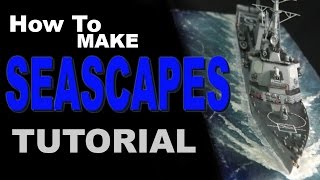 How To Make Seascape scale model diorama tutorial [upl. by Alyag]