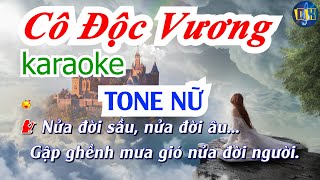 Cô Độc Vương  karaoke tone Nữ Lời Việt  Thiên Tú [upl. by Holmann]