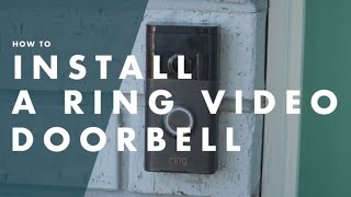 How To Install A Ring Doorbell  Bunnings Warehouse [upl. by Ebarta]