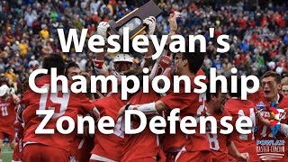 Wesleyans Championship Zone Defense  Lacrosse  POWLAX [upl. by Shari]