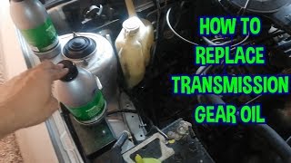 Transmission Gear Oil Replacement  Mitsubishi Lancer [upl. by Siloa]