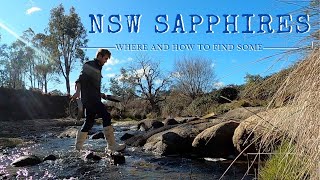 Finding Rough Sapphires in NSW Australia  Grabben Gullen [upl. by Ayokahs]