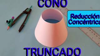 CONO TRUNCADO Reducción Concéntrica [upl. by Ahsimit]