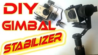 5 Gimbal Action Camera stabilizer  homemade tutorial DIY [upl. by Ailegna990]