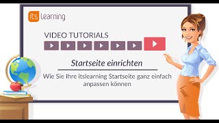 itslearning Tutorial Startseite einrichten [upl. by Ardiekal]