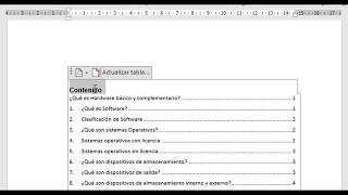 Como Insertar Tabla de Contenido en Documento Word Fácil [upl. by Enrobialc]