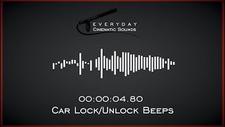 Car LockUnlock Beeps  HQ Sound Effects [upl. by Notak]