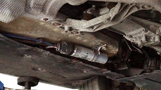 BMW 1Series E87 fuel filter replacement maintenance service [upl. by Pelmas]