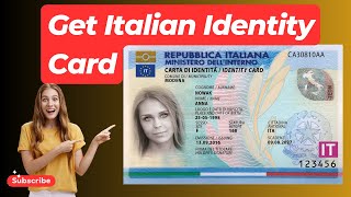 How to Apply for Italian Identity Card  StepbyStep Guide to Carta di Identità [upl. by Folger]