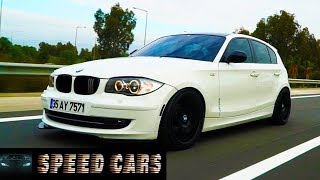 BMW Serie 1 E87 Brutal Acceleration Burnout Drift And Exhaust Sound [upl. by Enortna586]