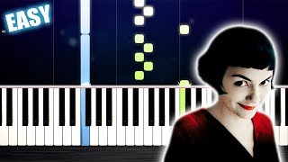 Yann Tiersen  La valse dAmélie  EASY Piano Tutorial by PlutaX [upl. by Uis]