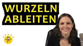 WURZELN ableiten – Kettenregel und Brüchen Regeln an vielen Beispielen erklärt [upl. by Nalhsa832]