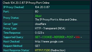 Tutorial How to Check IP Proxy and Port to Host Online [upl. by Boyce]