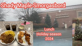 Shady Maple Smorgasbord lunch holiday season 2024 [upl. by Fabiolas772]