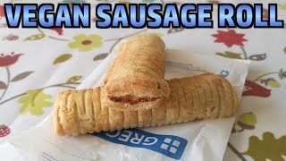 Greggs Vegan Sausage Roll  Taste Test Vs Greggs Pork Sausage Roll [upl. by Einyaj]