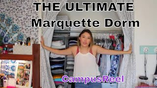 The ULTIMATE Dorm Room Tour 2019  Marquette University Dorms [upl. by Ayarahs475]