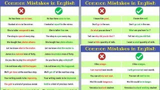 Grammatical Errors 120 Common Grammar Mistakes in English And How to Avoid Them [upl. by Attelocin]