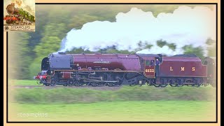 Magnificent 46233 Duchess of Sutherland Overpowers the Devon Elements [upl. by Veriee]