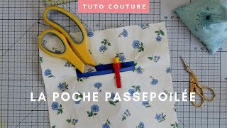 Comment coudre une poche passepoilée  Tuto couture facile [upl. by Tergram]