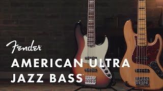 American Ultra Jazz Bass  American Ultra Series  Fender [upl. by Yseulte963]