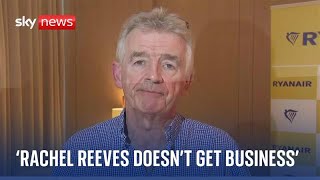 Ryanair boss attacks chancellor [upl. by Rhonda]