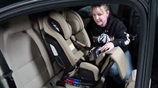 Graco Nuna amp Clek 3 Across Car Seat Installation in Compact Car [upl. by Jansson]