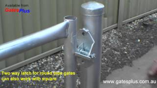 Gate Latch 2 way for round pipe and square [upl. by Jennilee]