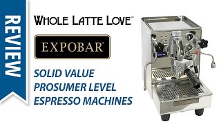 Review of Expobar Espresso Machines [upl. by Nhguavad]