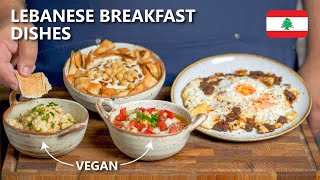 4 AMAZING Lebanese Breakfast Dishes [upl. by Jonas494]