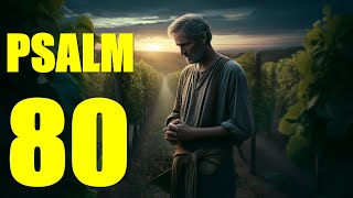 Psalm 80 Reading Hear Us Shepherd of Israel With words  KJV [upl. by Aicirtel]