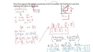 Partitioning Segments Given Coordinates Directed Line Segments [upl. by Nichani851]