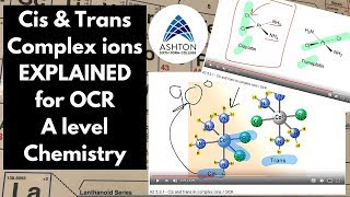 Cis and trans in complex ions  OCR [upl. by Anbul]