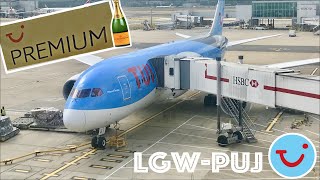 TRIP REPORT  TUI Airways  Boeing 7878 DREAMLINER  PREMIUM CLUB  London Gatwick  Punta Cana [upl. by Asenaj]