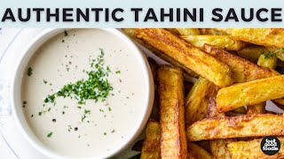 AUTHENTIC Lebanese Tahini Sauce [upl. by Aihppa]