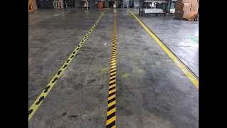 Mighty Line Floor Tape Vs Painting Install  Full Video [upl. by Charlie]