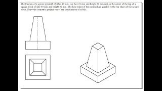 Example 06 on Isometric Projections [upl. by Alyakcm]